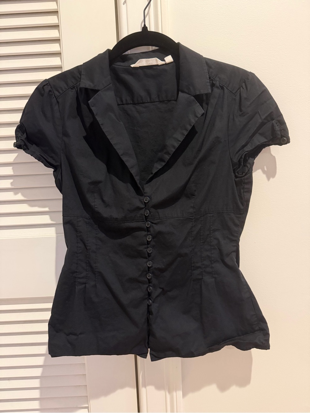 glassons cap sleeve button up top